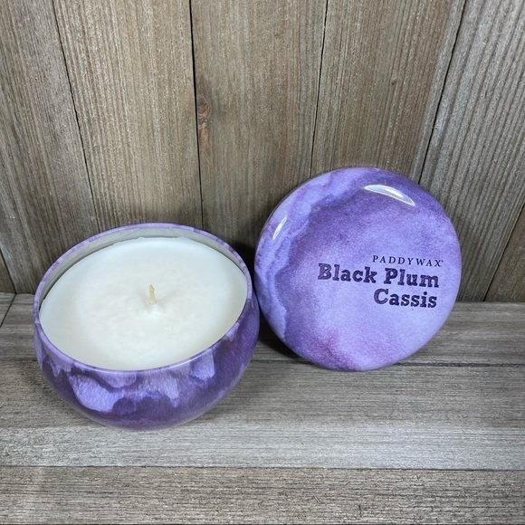 Paddywax Soy Candle Black Plum Cassis Hand Poured 6.5 oz - Picture 1 of 2